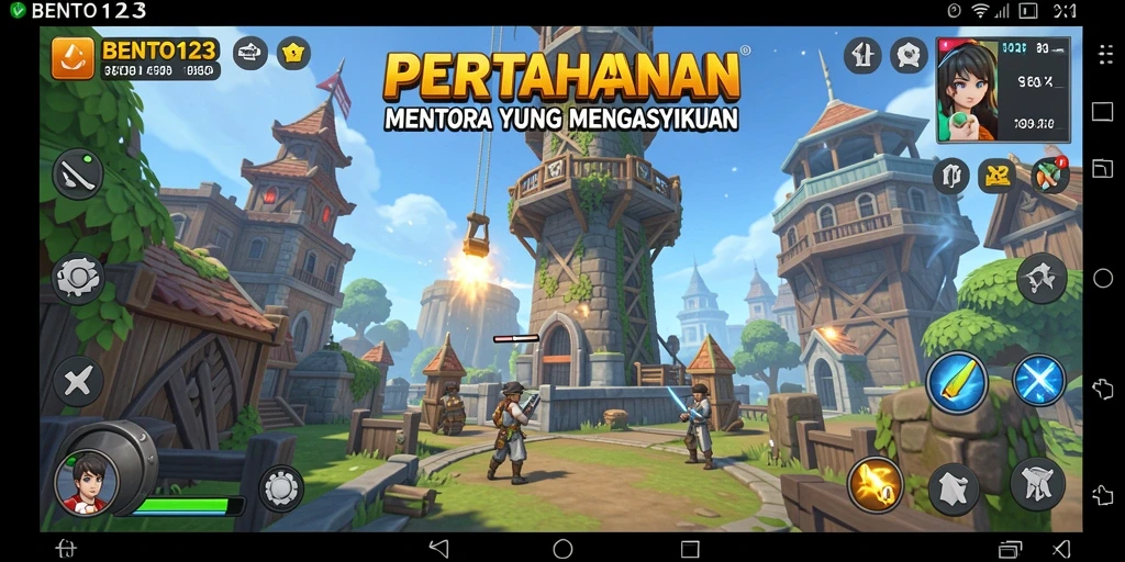 Gameplay seru dan strategi menara dalam BENTO123.