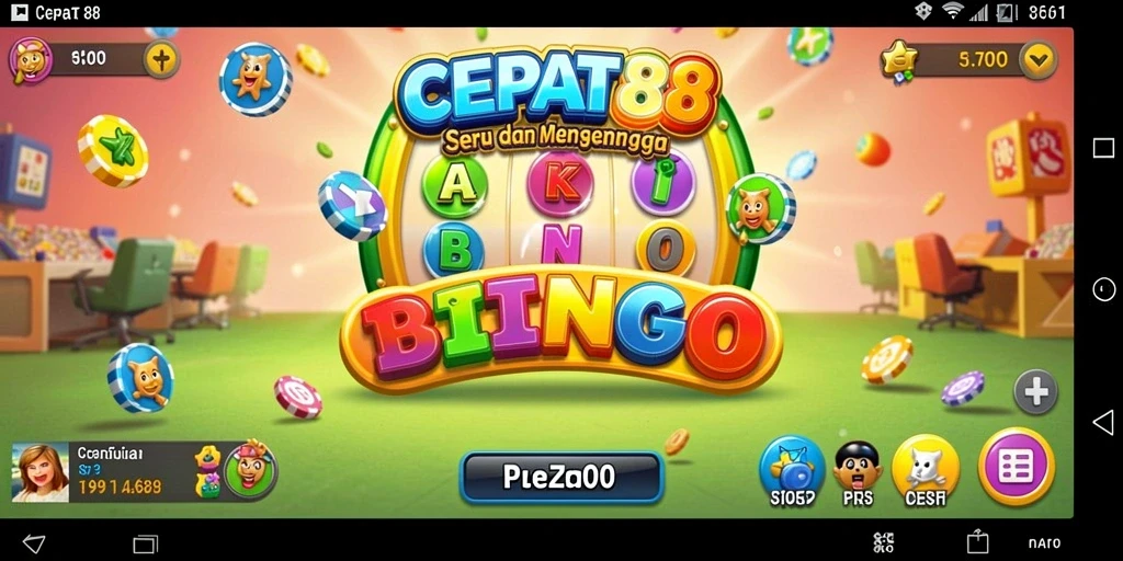Tampilan gameplay seru dari permainan Bingo CEPAT88.