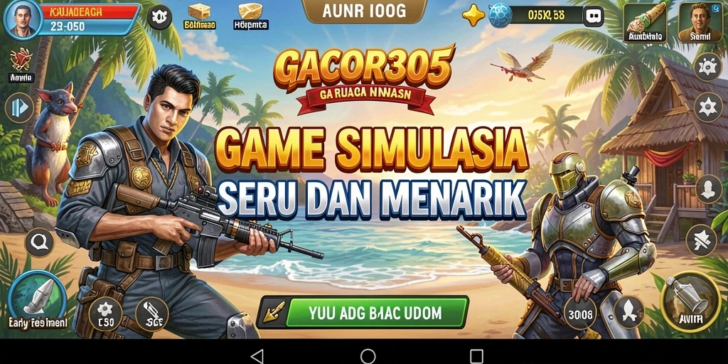 Tampilan gameplay GACOR305 yang menampilkan simulasi interaktif dan menyenangkan.