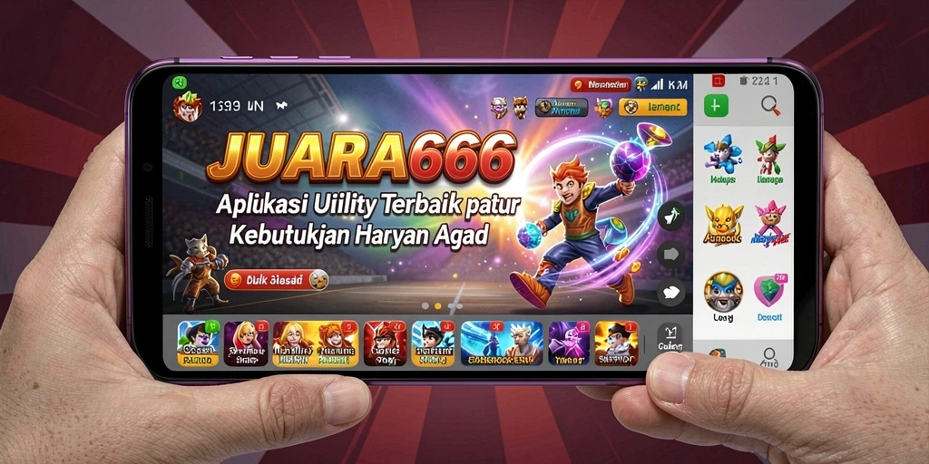 Tampilan utama JUARA666 dengan fitur Utility yang lengkap.