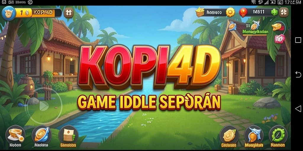 Tampilan gameplay seru di KOPI4D dengan manajemen kafe yang sederhana.
