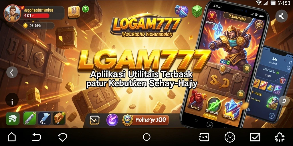Tampilan antarmuka LOGAM777 dengan berbagai fitur utilitas.