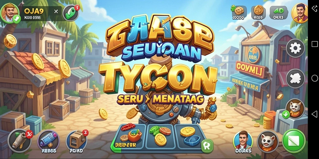 Screenshot utama OJA89 menampilkan gameplay Tycoon yang menarik.