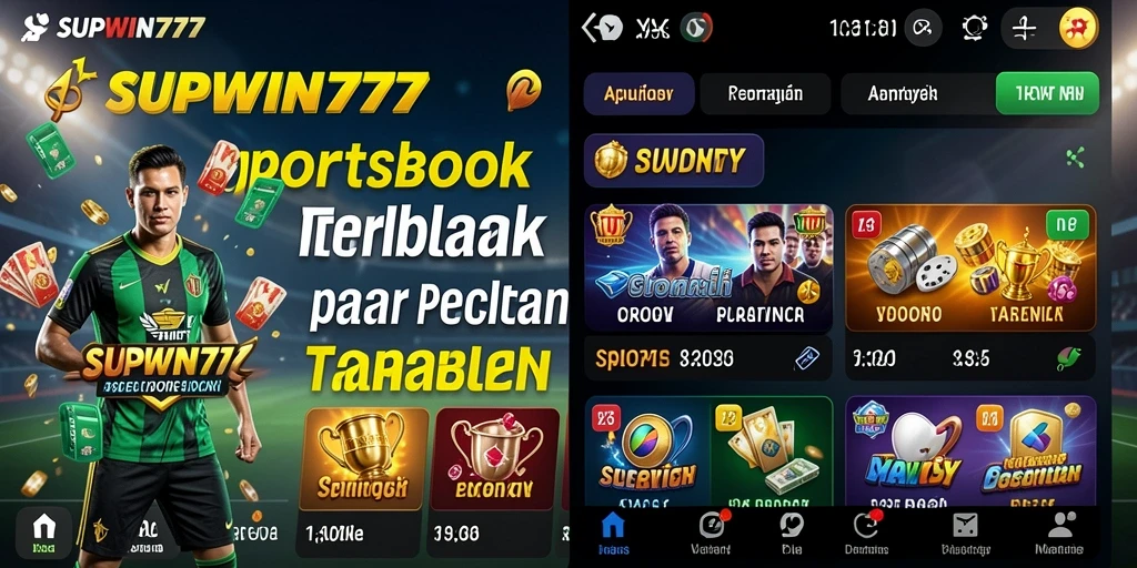 Tampilan menarik dari gameplay taruhan di SUPWIN777.